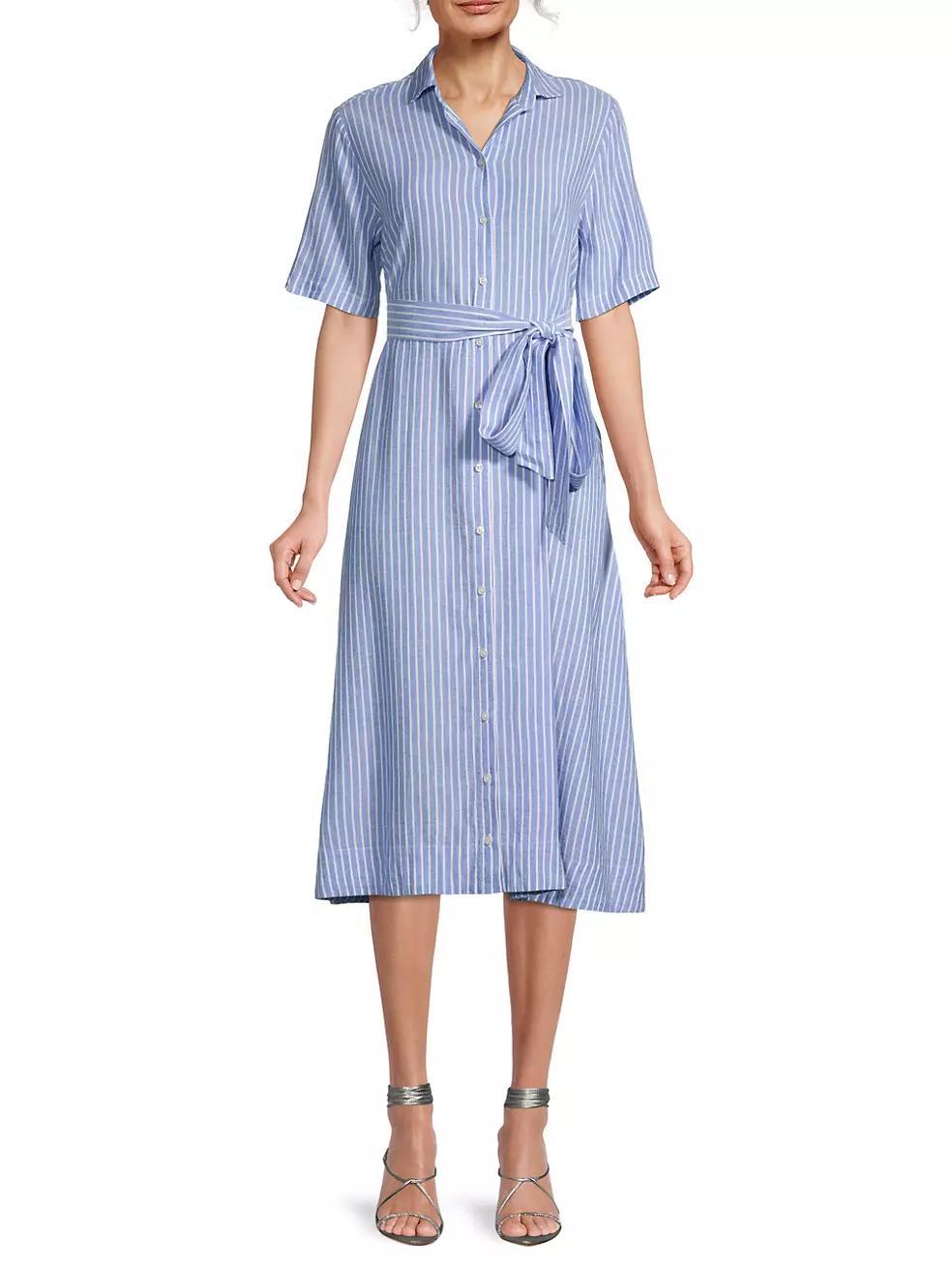 Kat Linen-Blend Dress Product Image