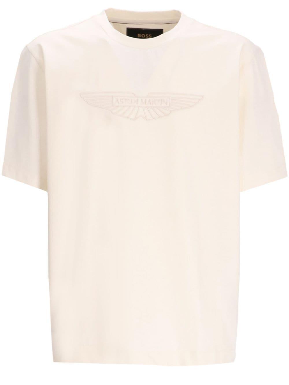 X Aston Martin Stretch-cotton T-shirt In White Product Image