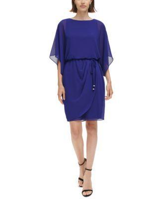 Jessica Howard Chiffon Blouson Dress Product Image