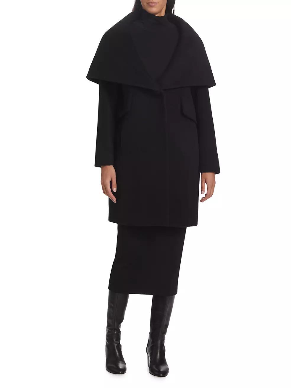 Lori Cape-Hood Cocoon Coat Product Image