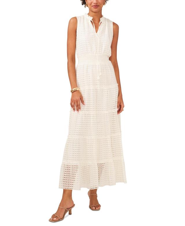 1.state Tie Neck Tiered Maxi Dress Product Image