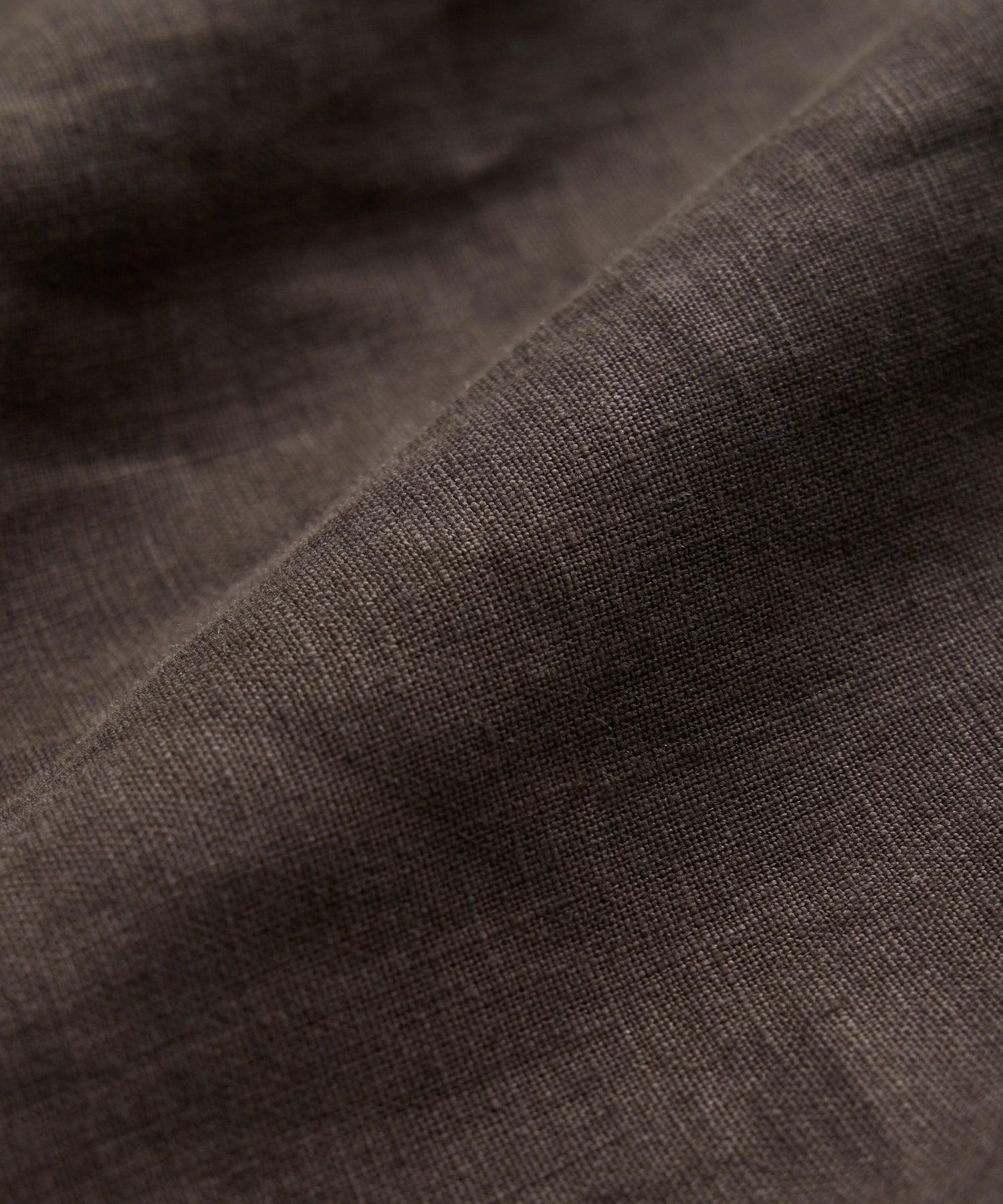 Irish Linen Chore Shirt in Brown Product Image