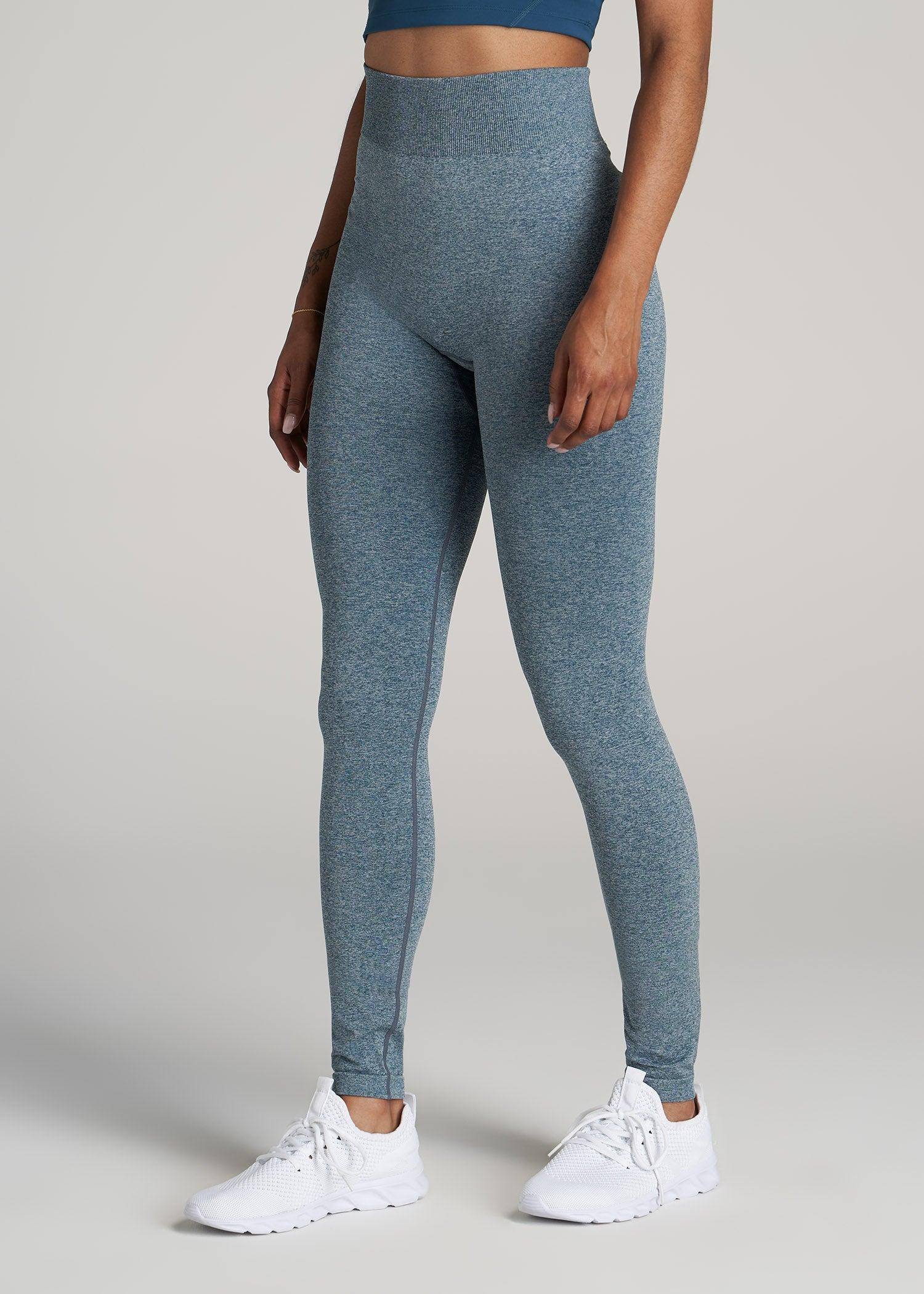 Seamless Leggings for Tall Women in Bright Navy Heather Product Image