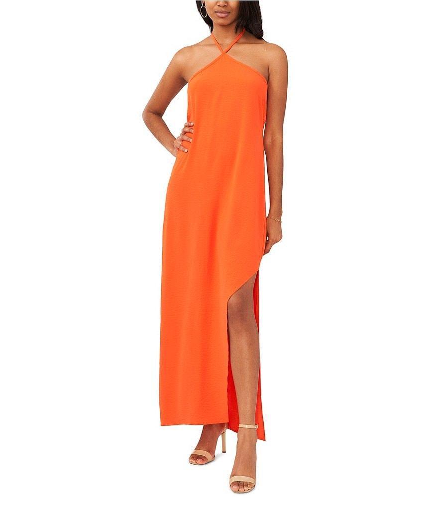 Vince Camuto Halter Neck Maxi Dress Product Image