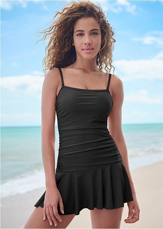 Skirted Bandeau One-Piece Product Image