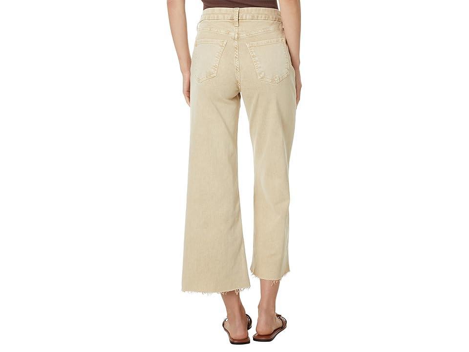 KUT from the Kloth Petite Meg High Rise Fab Ab Wide Leg Raw Hem (Biscuit 1) Women's Jeans Product Image