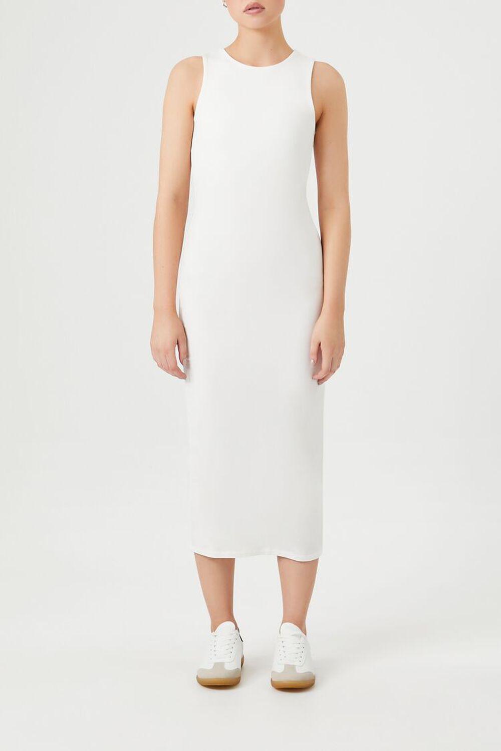 Mineral Wash Bodycon Midi Dress | Forever 21 Product Image