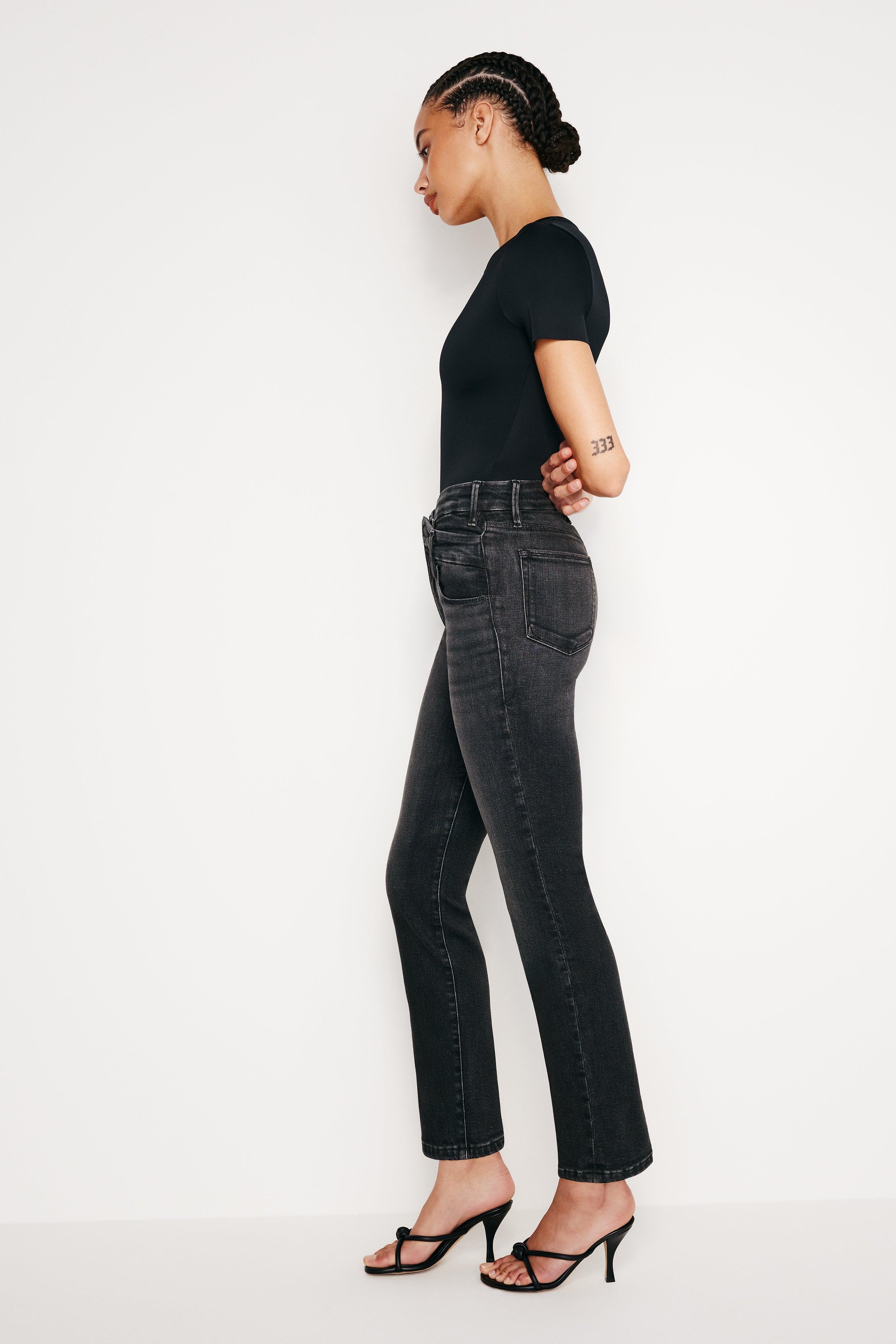 GOOD CLASSIC SLIM STRAIGHT JEANS | BLACK219 product image