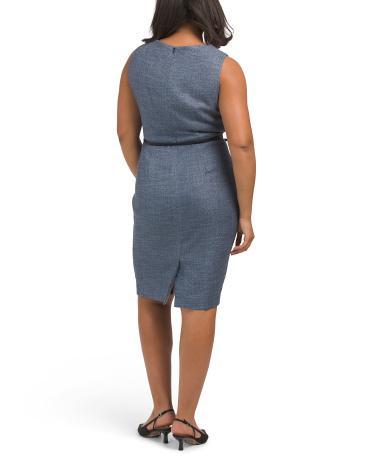 V-neck Sheath Mini Dress for Women | Polyester/Viscose/Elastane Product Image