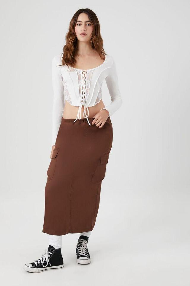 Cargo Maxi Skirt | Forever 21 Product Image