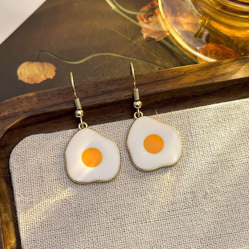 Fried Egg Alloy Drop Earring Product Image