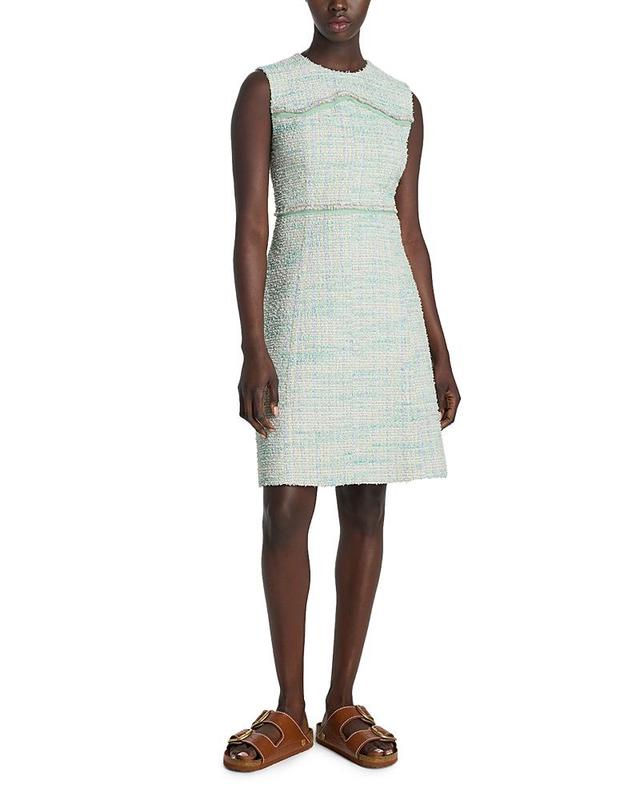 St. John Collection Light Textured Eyelash Tweed A-Line Dress Product Image