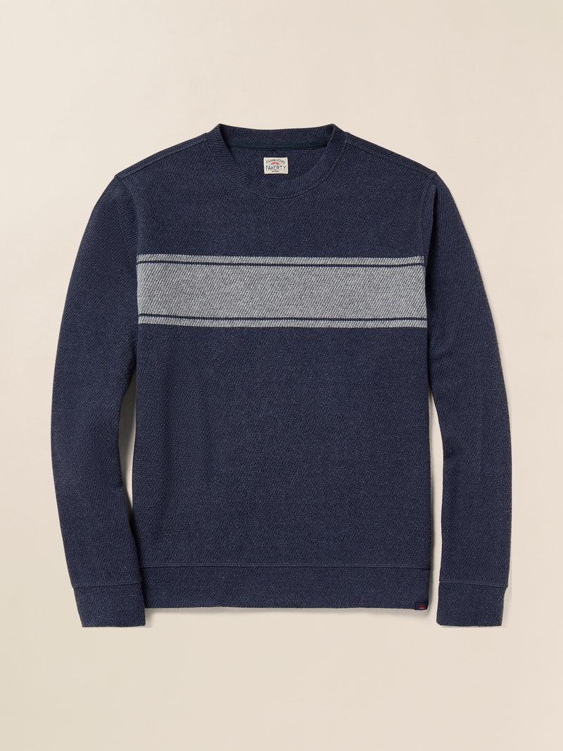 Legend™ Surf Stripe Sweater Crew - Brighton Navy Surf Stripe Product Image