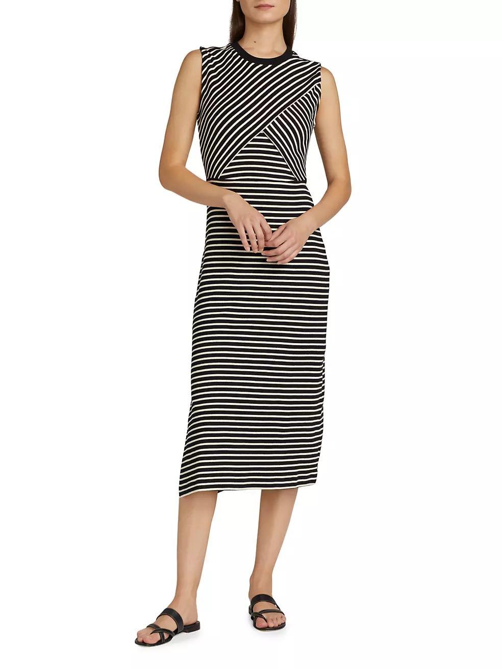 Hayden Striped Cotton-Blend Dress Product Image