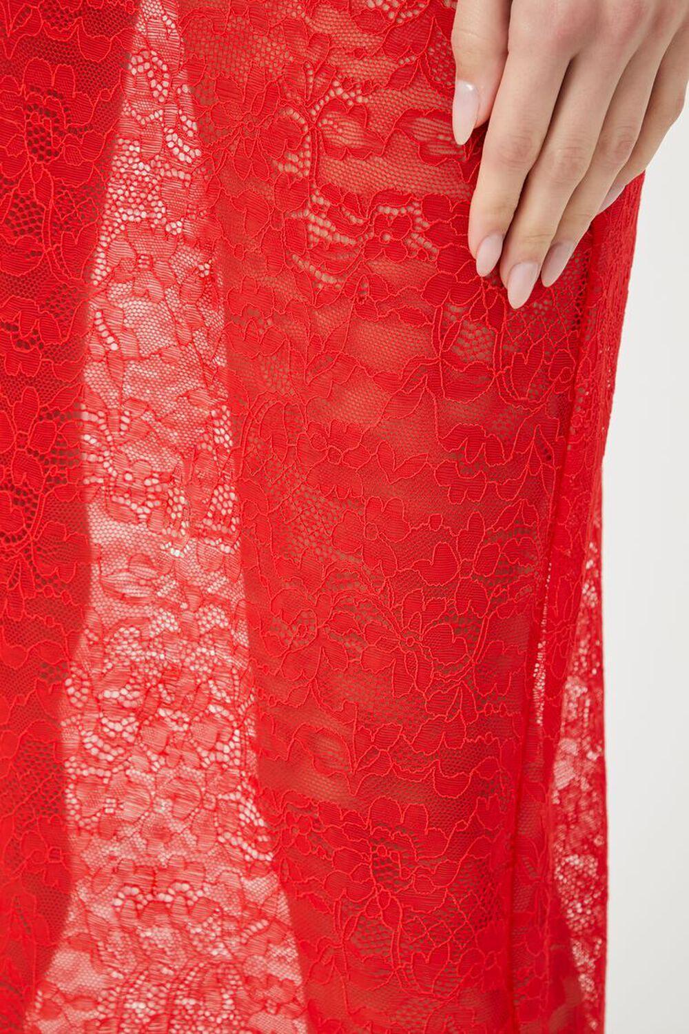 Sheer Lace Maxi Slip Dress | Forever 21 Product Image