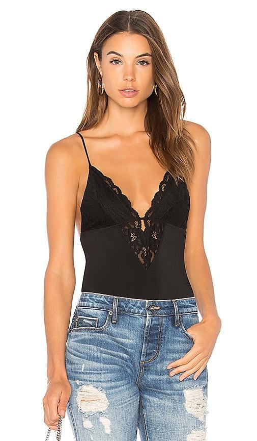 Charlotte Lace V Neck Bodysuit Product Image