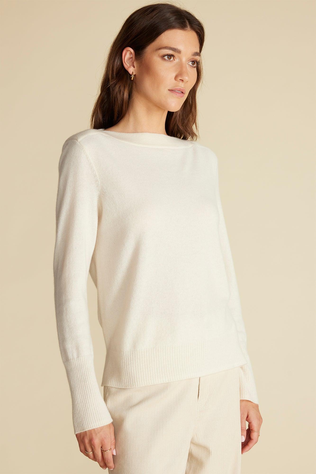 Nadia Cashmere Sweater - Ivory Product Image