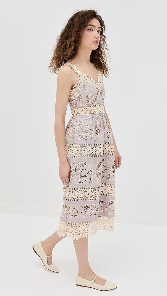 Sea Joah Embroidery Sleeveless Midi Dress | Shopbop Product Image