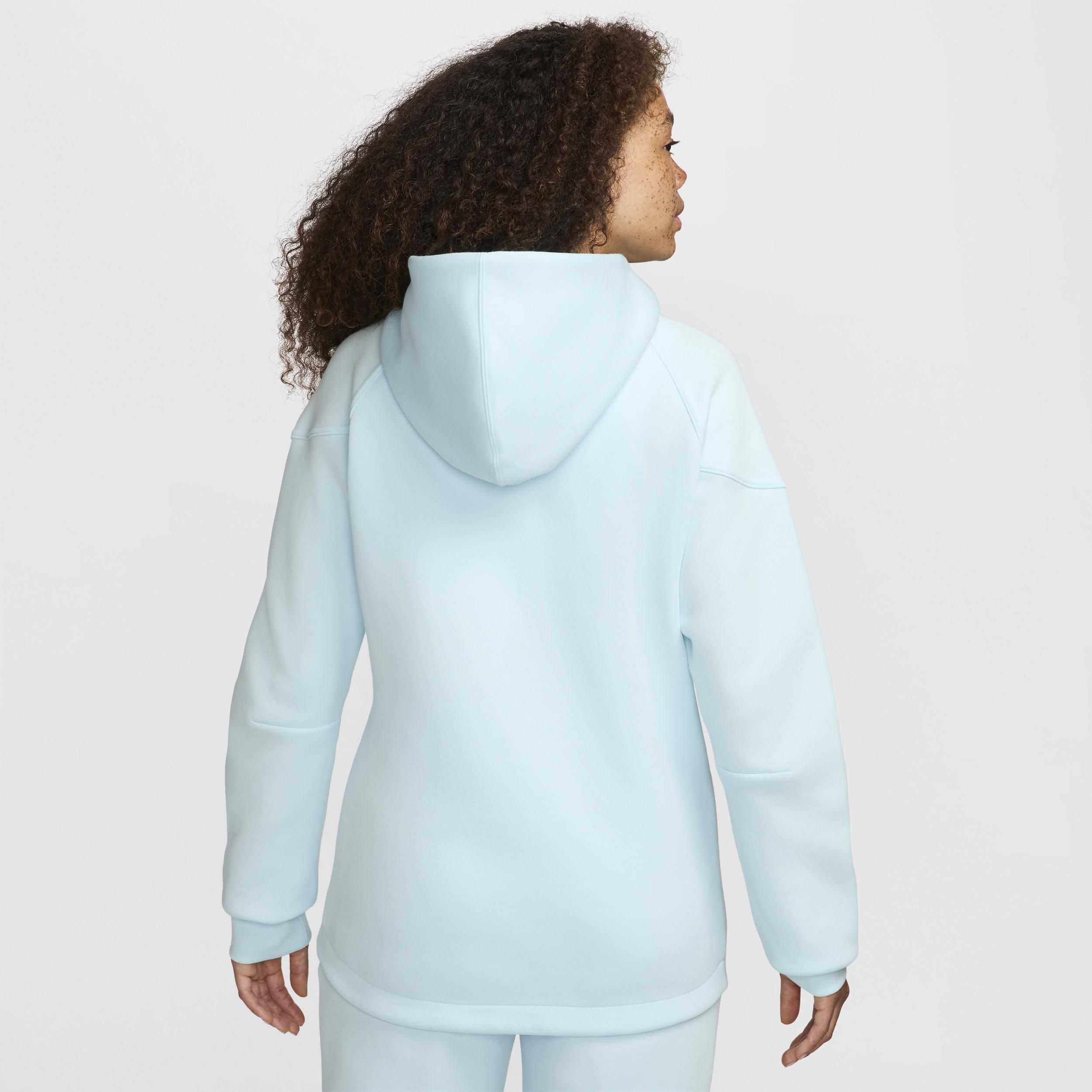 Nike Womens Nike NSW Tech Fleece WR Full-Zip Hoodie - Womens Glacier Blue/Black Product Image