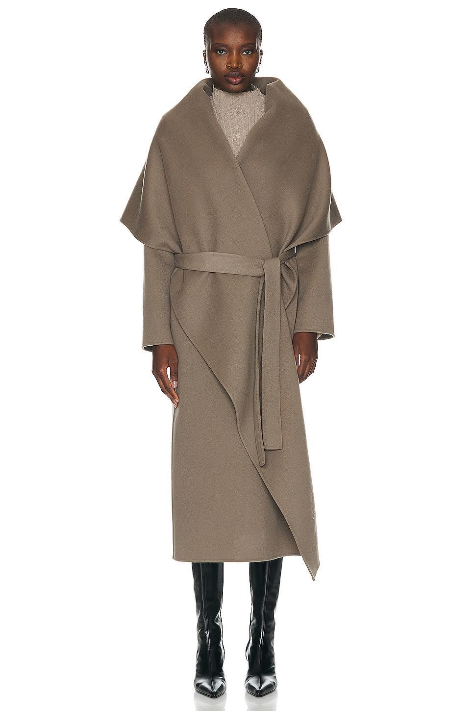 The Row Adia Coat Taupe. (also in ). Product Image