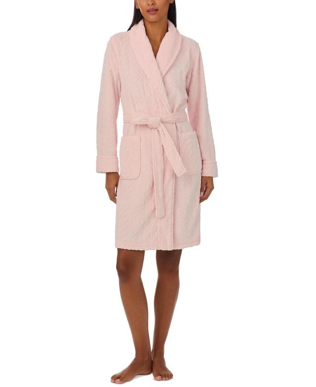 Lauren Ralph Lauren Womens Long-Sleeve Shawl-Collar Robe Product Image