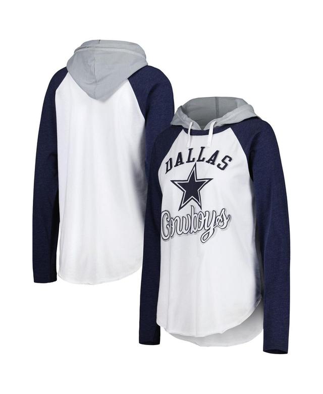 Womens G-III 4Her by Carl Banks Dallas Cowboys MVP Raglan Hoodie Long Sleeve T-Shirt Product Image