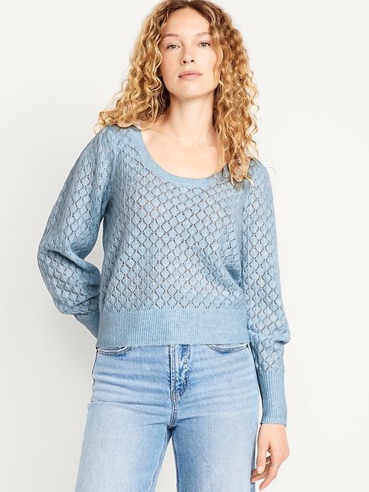 Pointelle Sweater Product Image