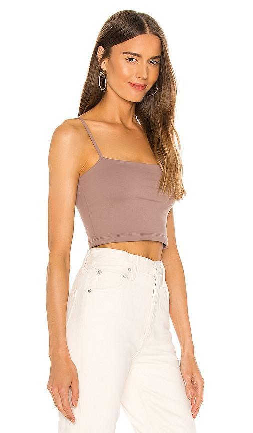 Womens Essential Square-Neck Crop Top Product Image