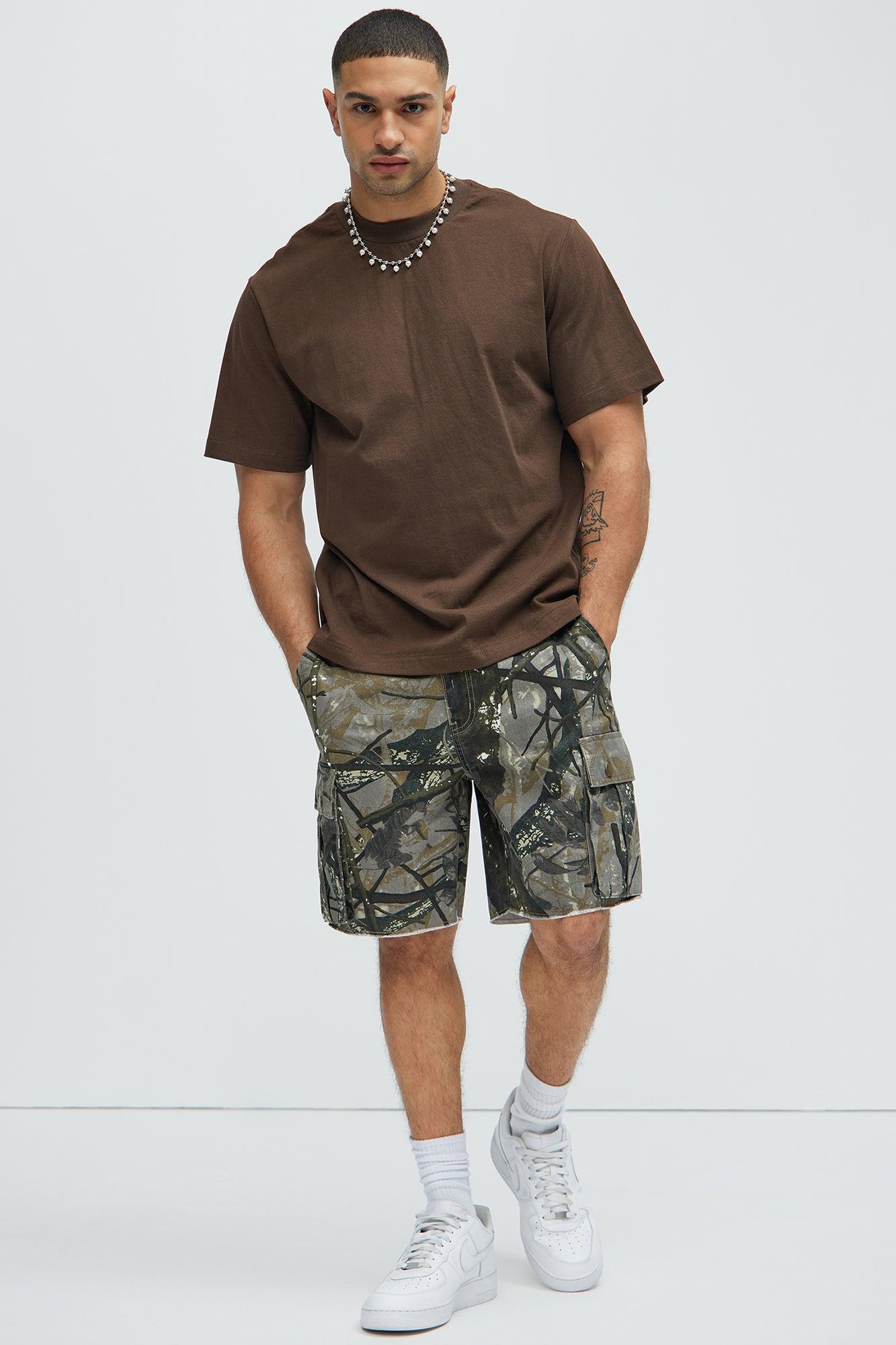 In The Wild Cargo Shorts - Brown/combo Product Image