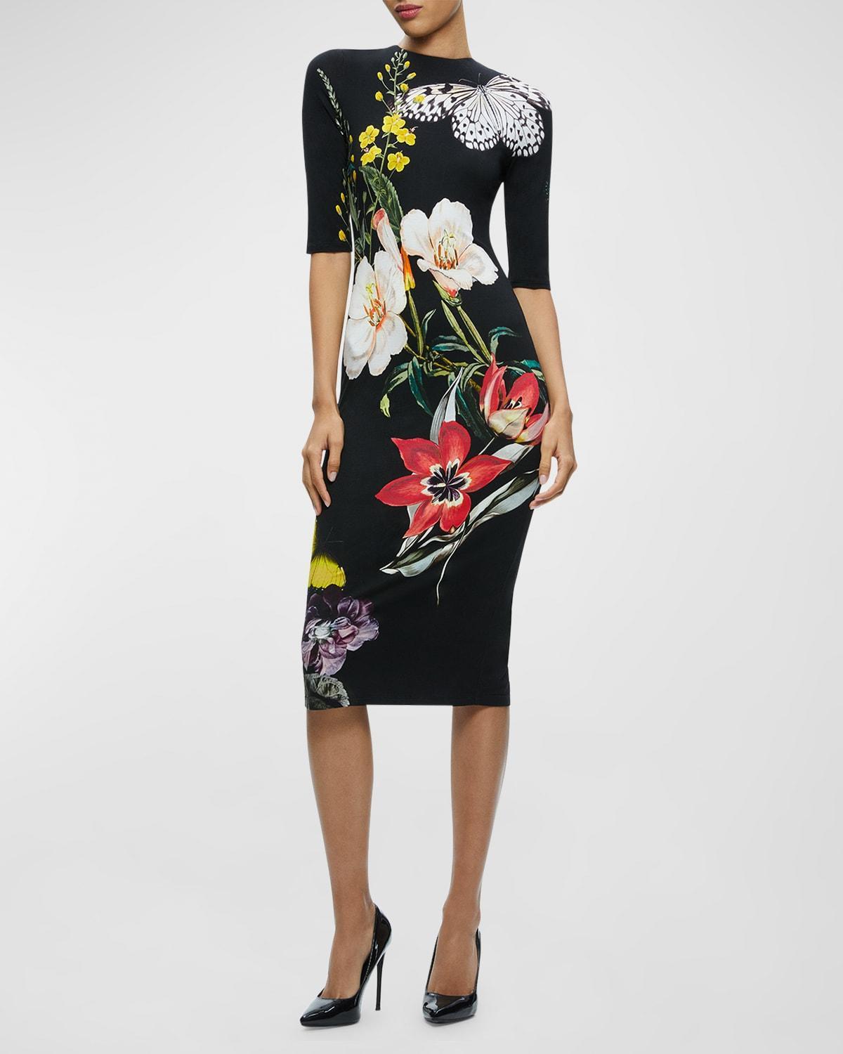 Delora Floral Printed Midi Dress Product Image