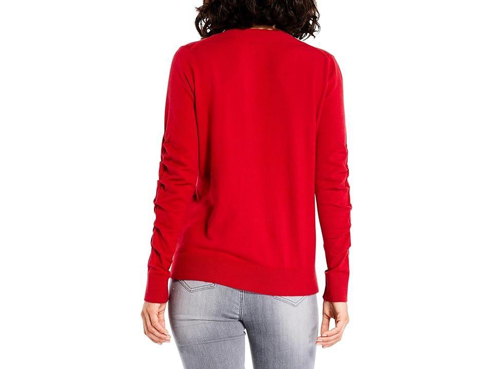 NIC+ZOE Relaxed Glam Sweater (Chili Pepper) Women's Clothing Product Image