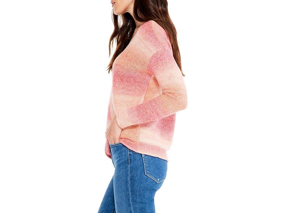 NIC+ZOE Sunset Mix Sweater (Pink Mix) Women's Clothing Product Image