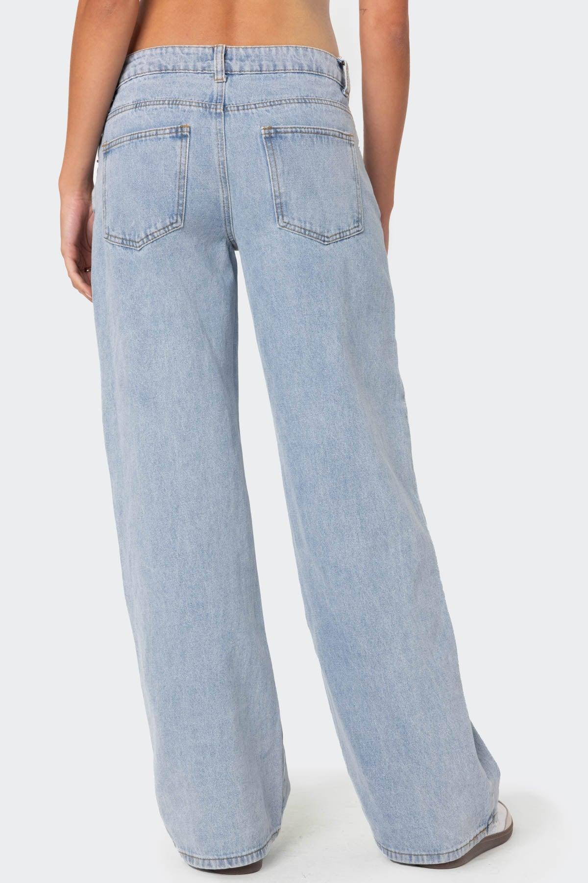 Raelynn Washed Low Rise Jeans Product Image