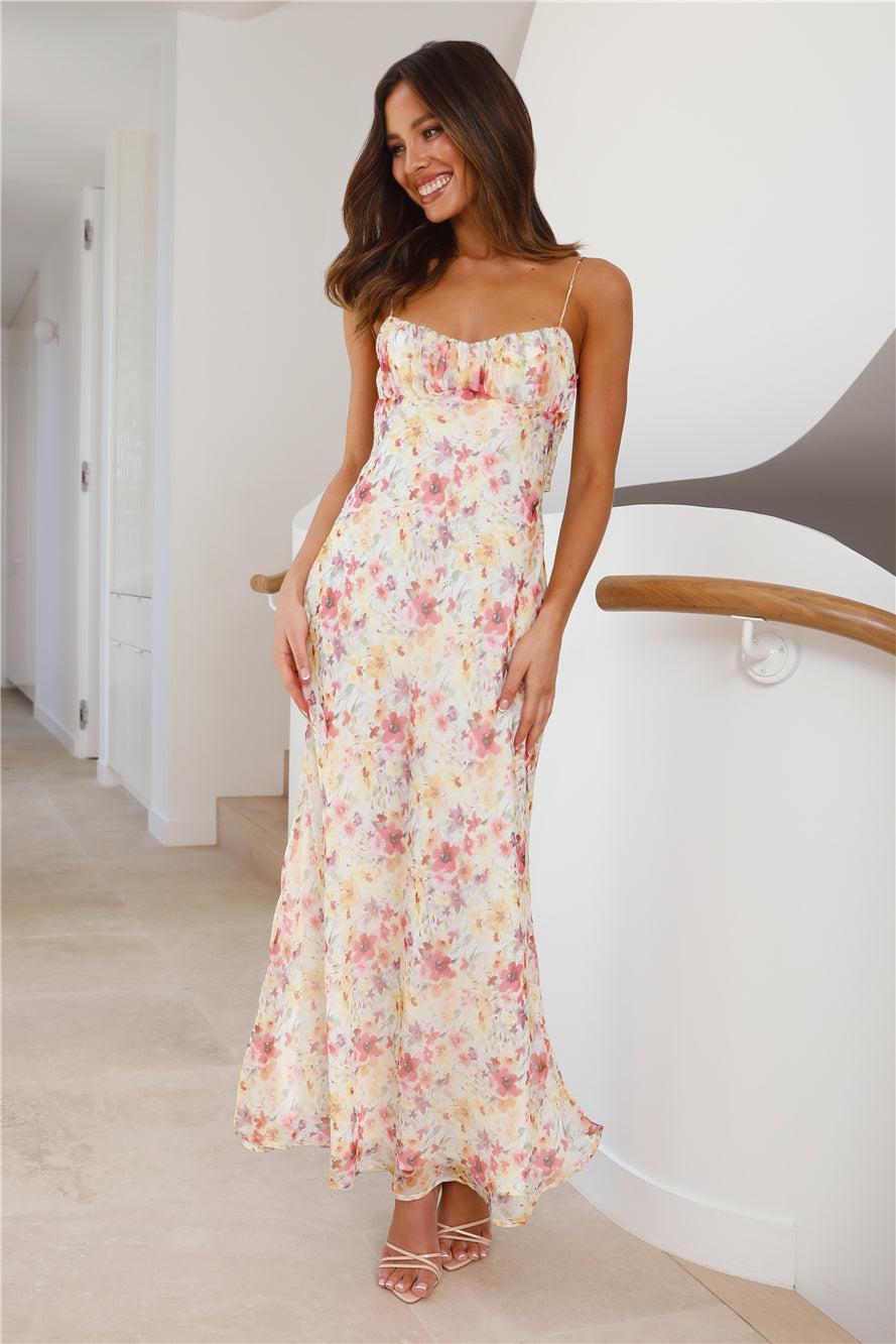 Notes To You Maxi Dress Yellow Product Image