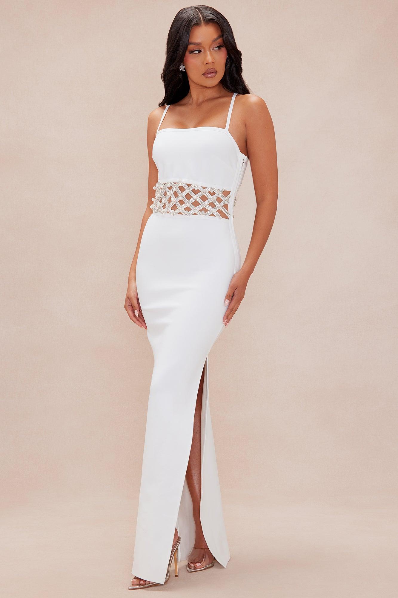 Athina Embellished Maxi Dress - White product image