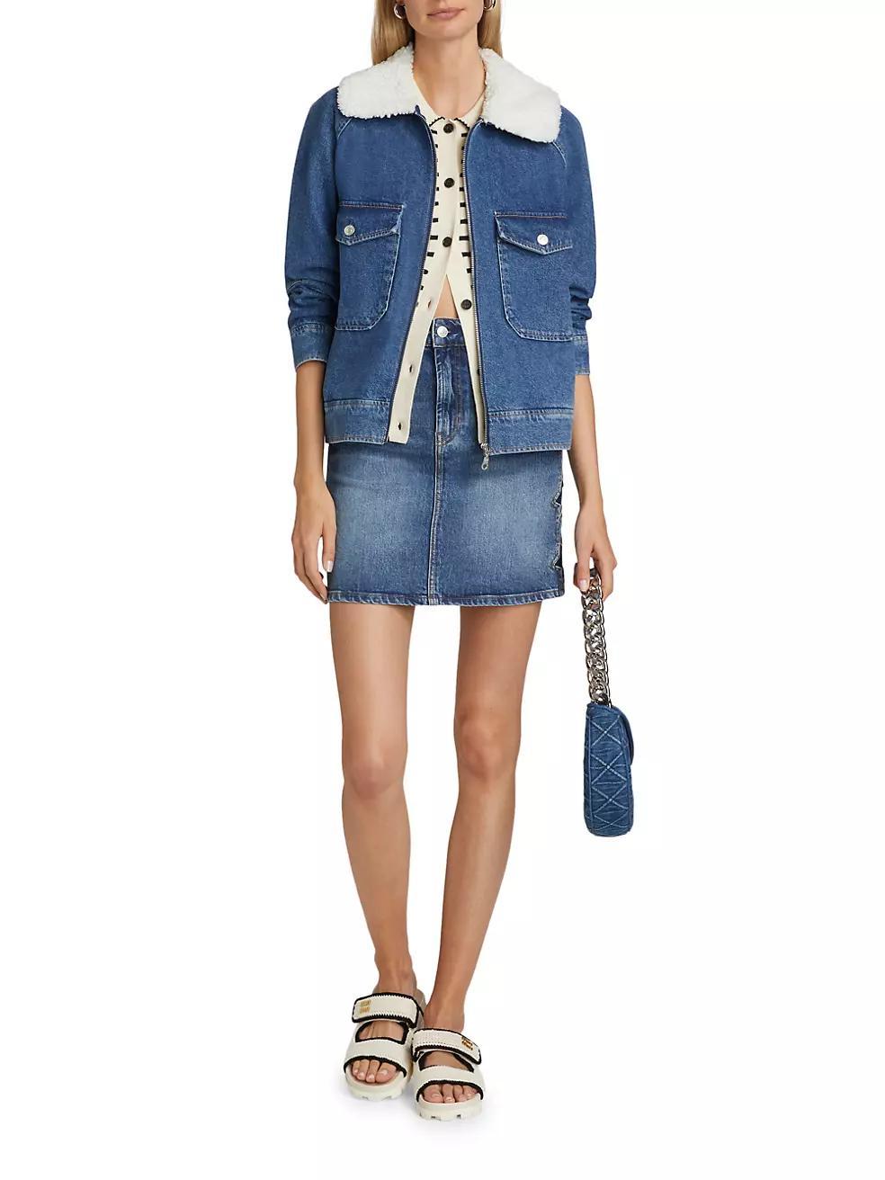 Cheyenne Zip-Up Denim Jacket Product Image