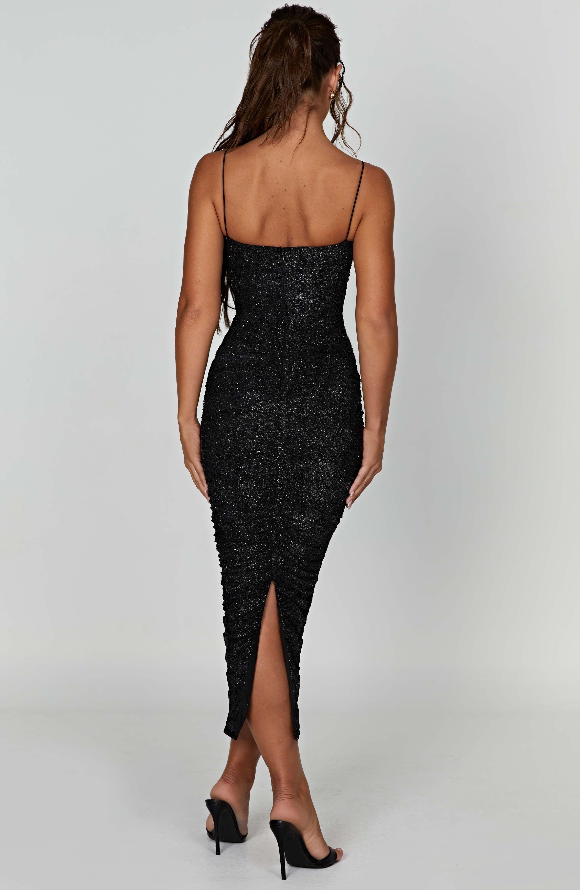 Gracie Maxi Dress - Black Sparkle Product Image