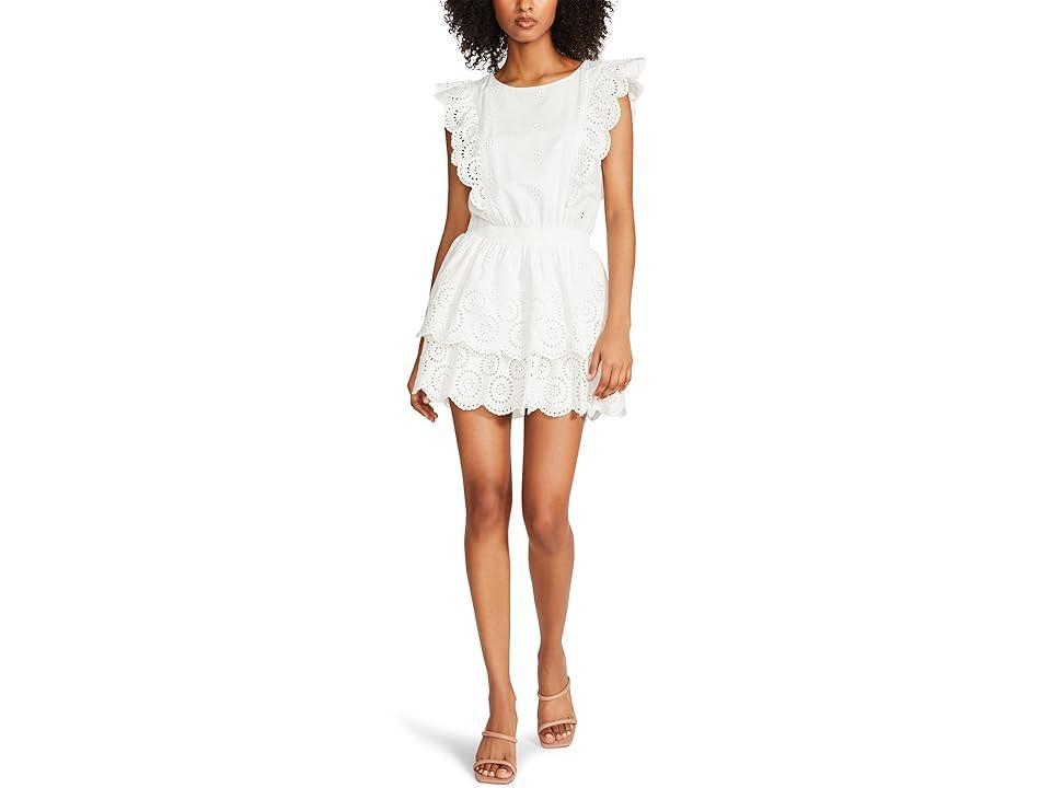 Steve Madden Jayda Dress in White. Size M, S. Product Image