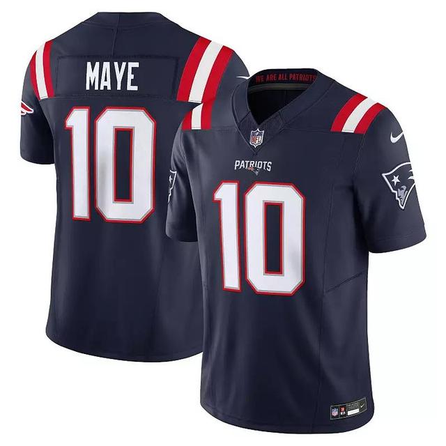 Nike Mens Drake Maye Navy New England Patriots Vapor F.u.s.e. Limited Jersey - Navy Product Image