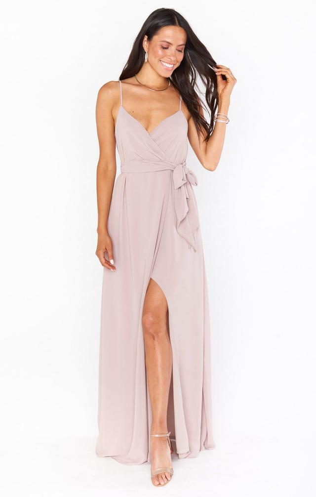 Liz Maxi Dress ~ Soft Beige Chiffon Product Image