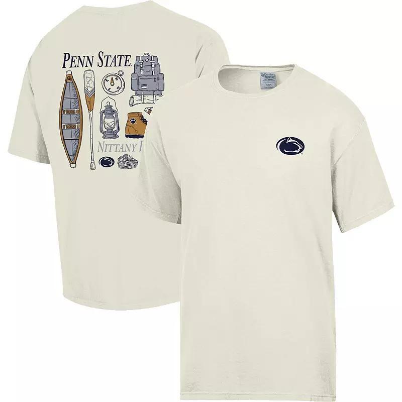 Mens Comfort Wash Cream Penn State Nittany Lions Camping Trip T-Shirt Product Image