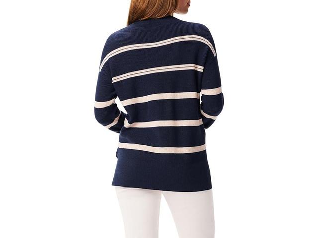 NIC+ZOE Opposites Attract Sweater (Indigo Multi) Women's Clothing Product Image