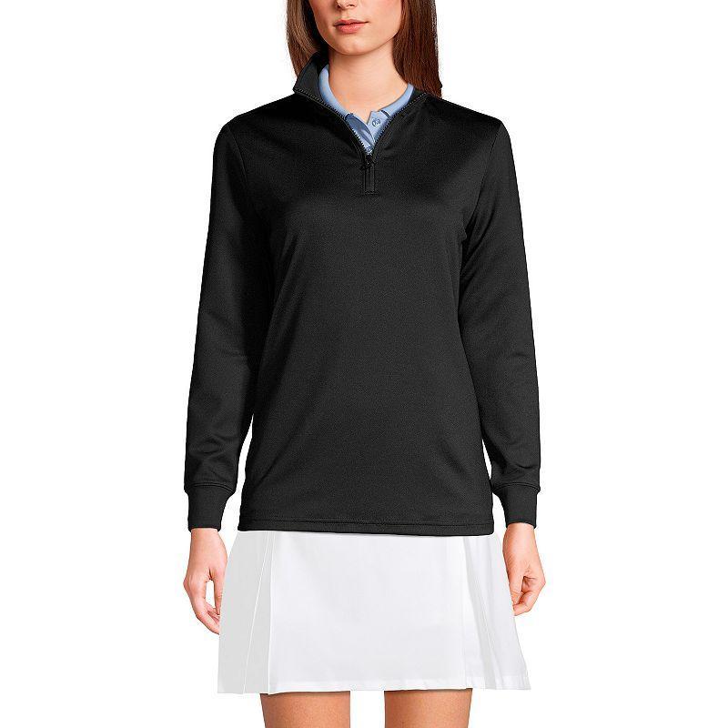 Lands End Womens Active Performance Quarter Zip Pullover Product Image