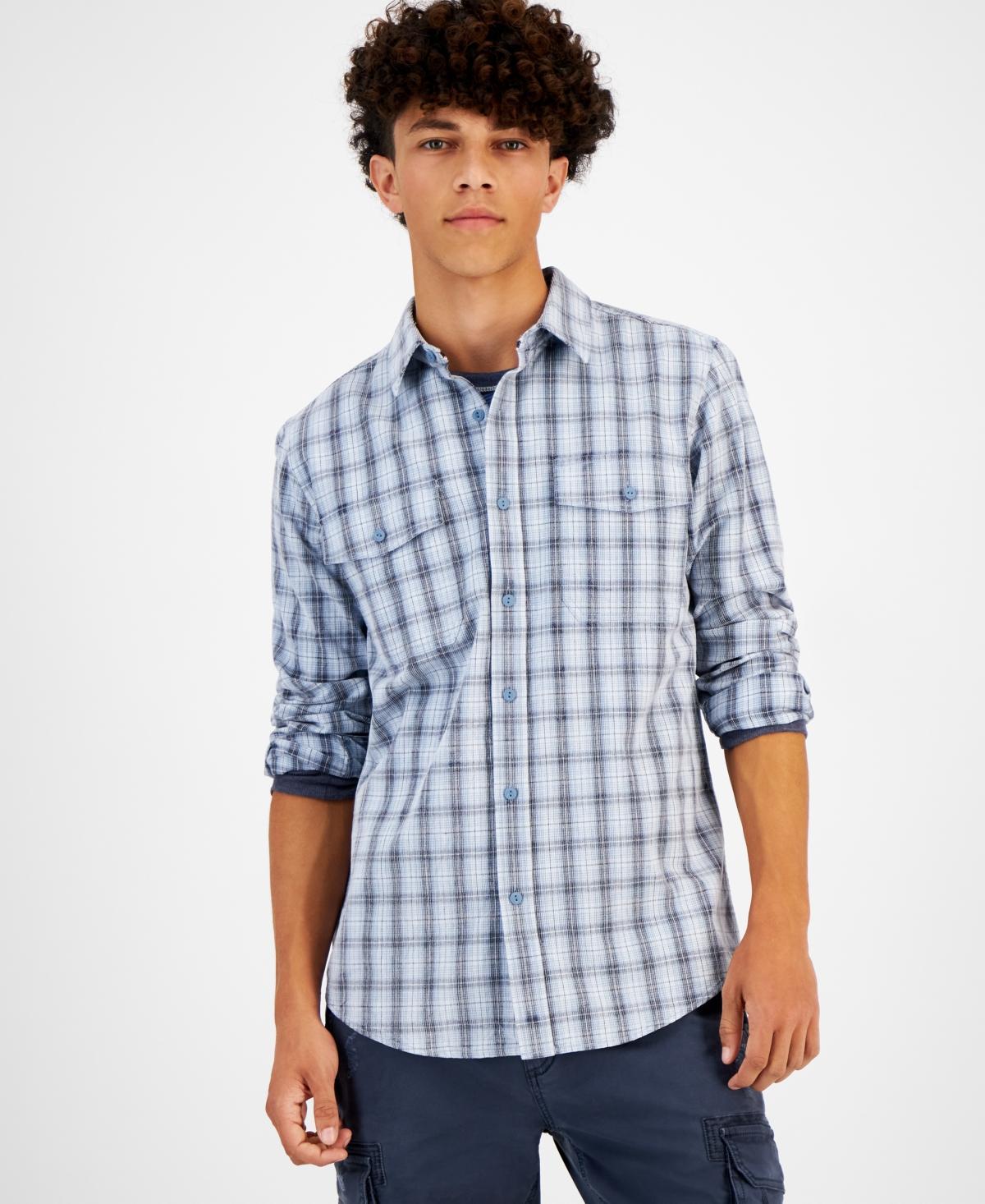 Sun + Stone Mens Ander Plaid Corduroy Shirt, Created for Macys Product Image