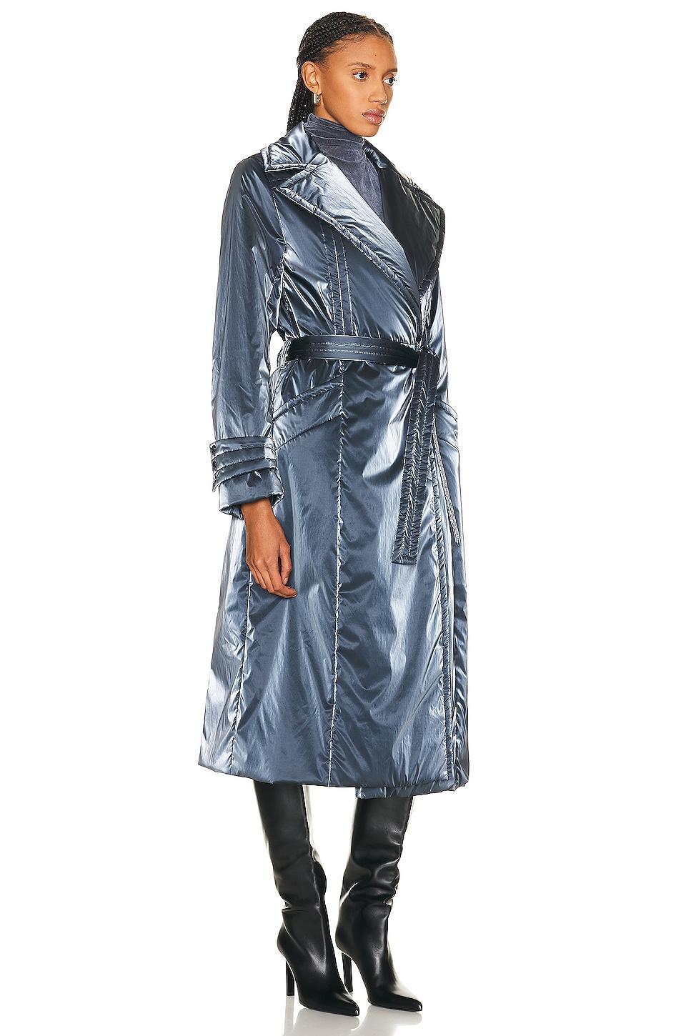 RTA Trench Coat in Blue Product Image