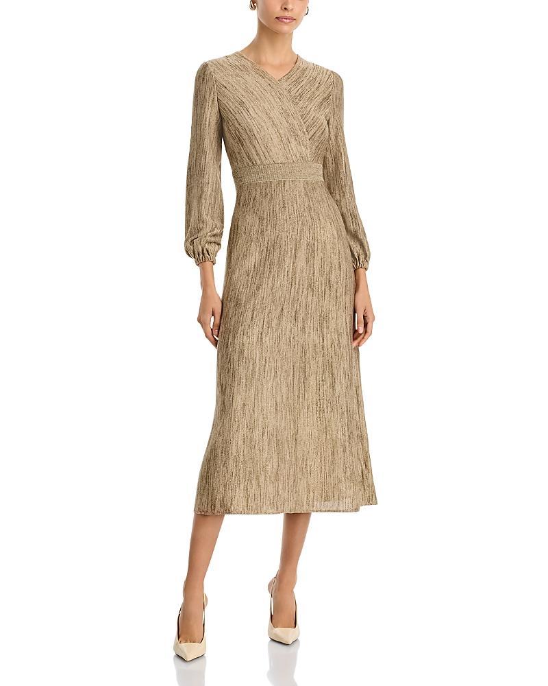 Womens Jacquard Surplice Heritage-FIt Maxi Dress Product Image