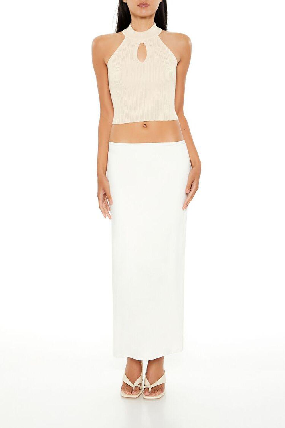 Sweater-Knit Halter Crop Top | Forever 21 Product Image