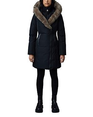 Mackage Kay Water Resistant Down Coat with Genuine Shearling Trim Product Image