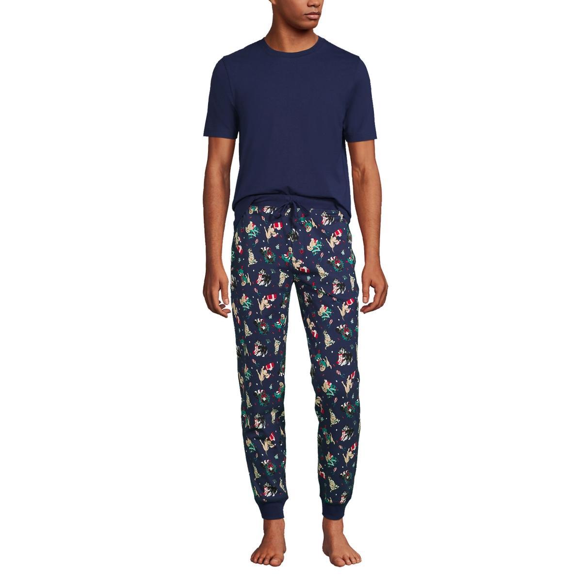 Mens Lands End Jersey Pajama Sleep Set Product Image