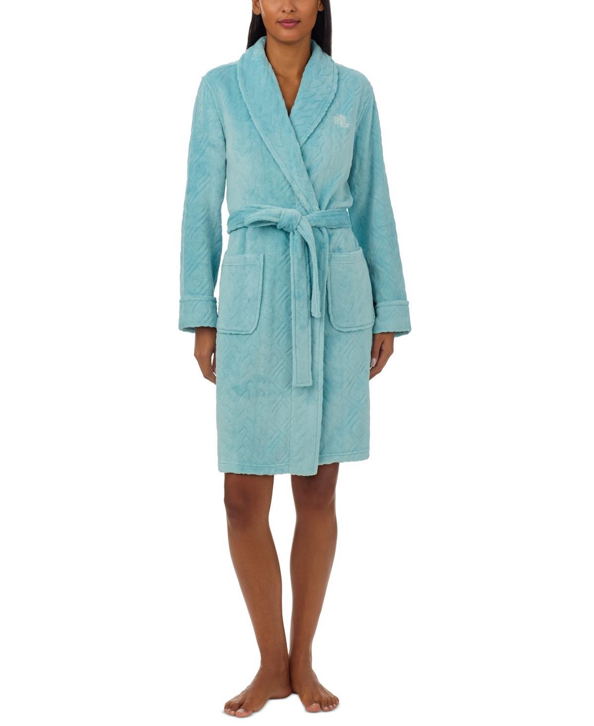 Lauren Ralph Lauren Womens Long-Sleeve Shawl-Collar Robe Product Image